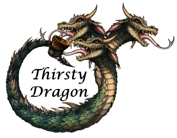 Thirsty Dragon Three-Headed Logo